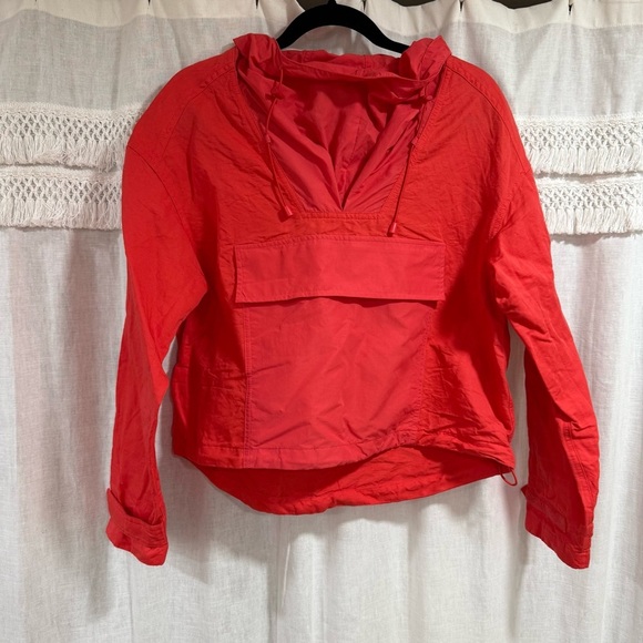 Sweaty Betty Nomad Pullover Jacket In Tulip Red Size 4 - Picture 2 of 7